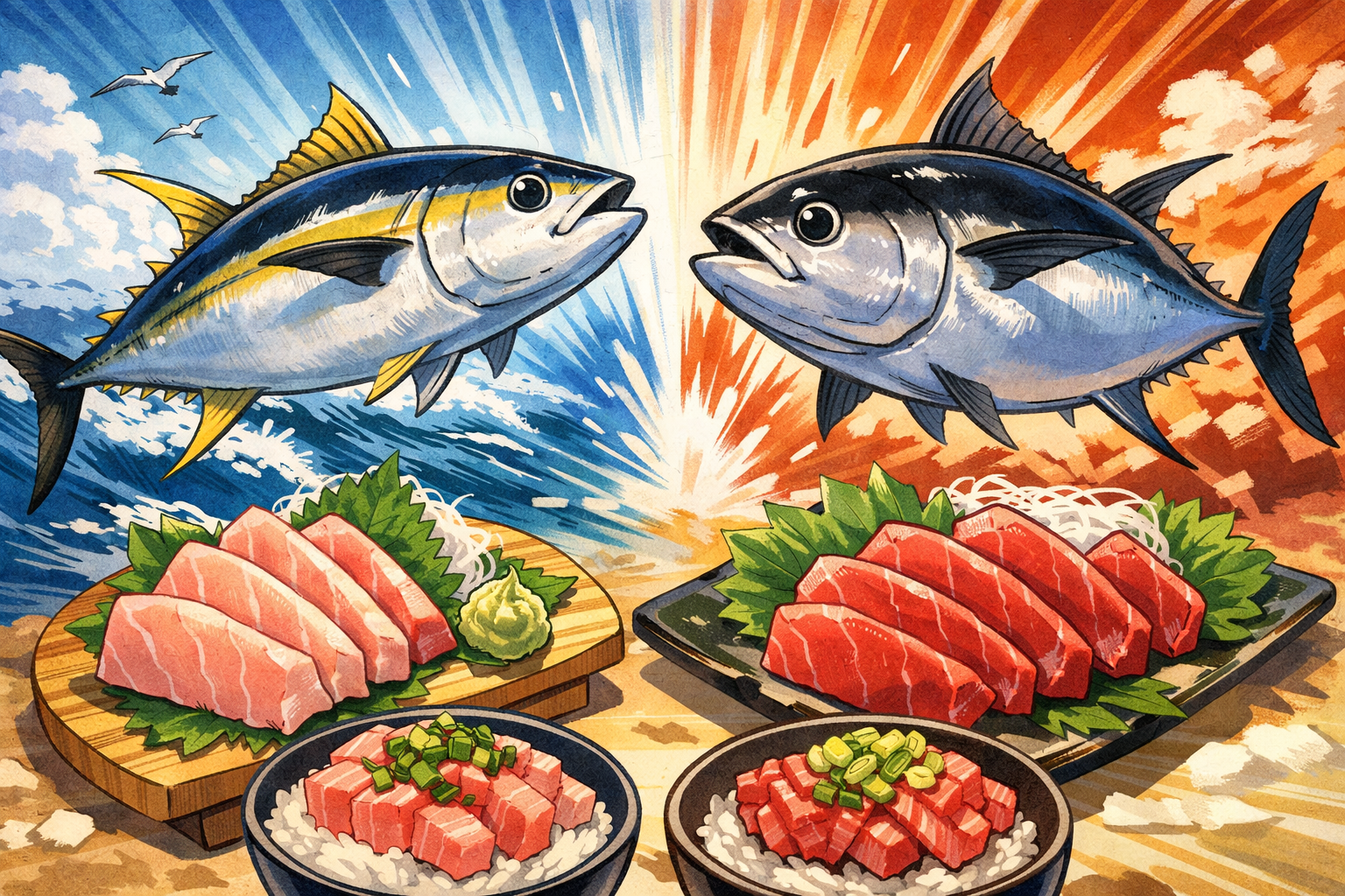 キハダマグロとメバチマグロはどっちが美味しい？味の違いや選び方を徹底解説