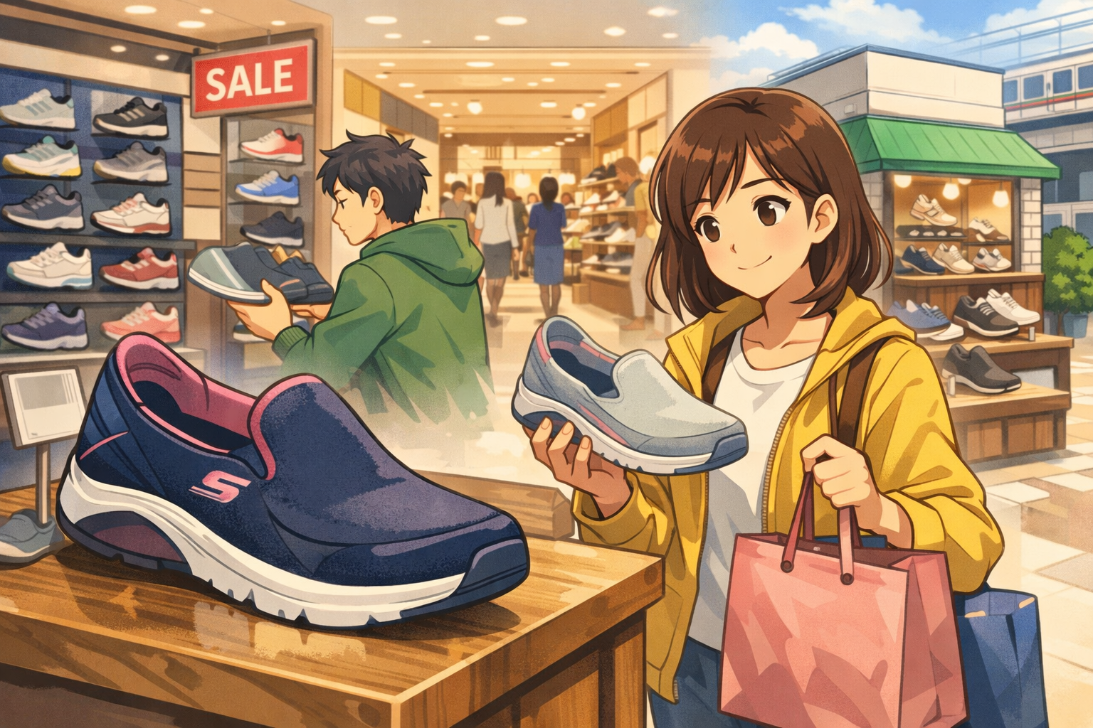 スケッチャーズ スリップインズはどこで売ってる？購入可能な店舗を徹底調査！